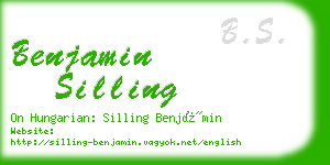 benjamin silling business card